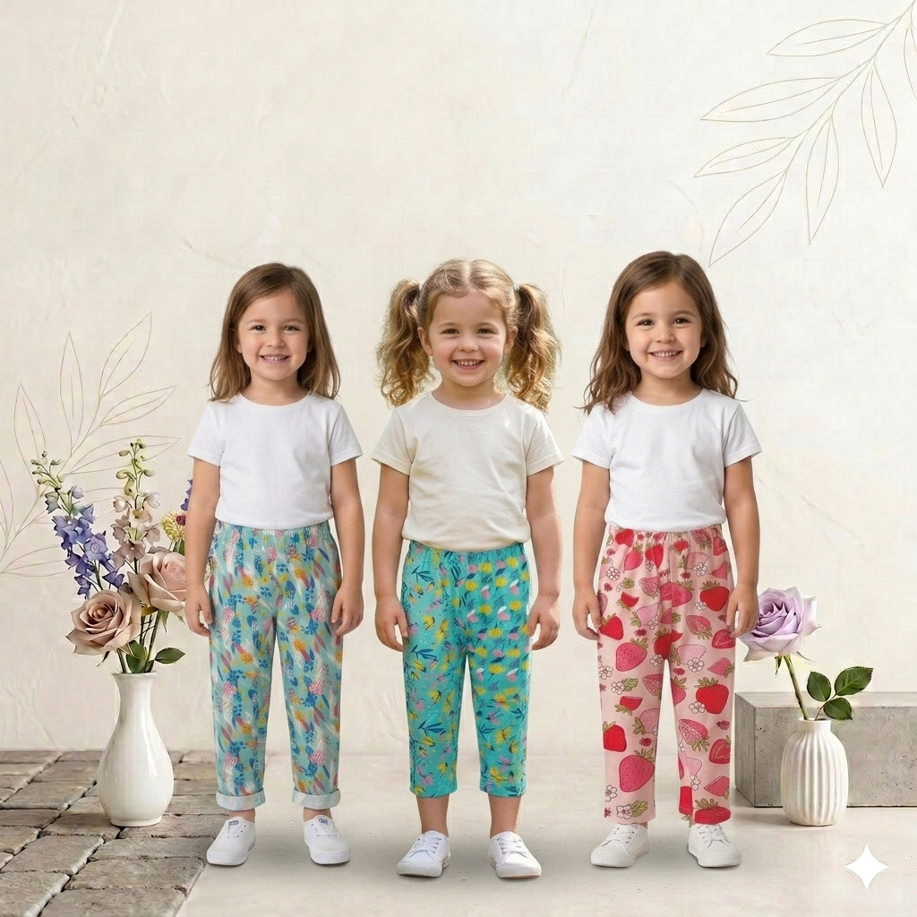 Girls Daily Wear Pant – Pack of 3