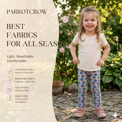 Girls Printed Pants - Pack of 3