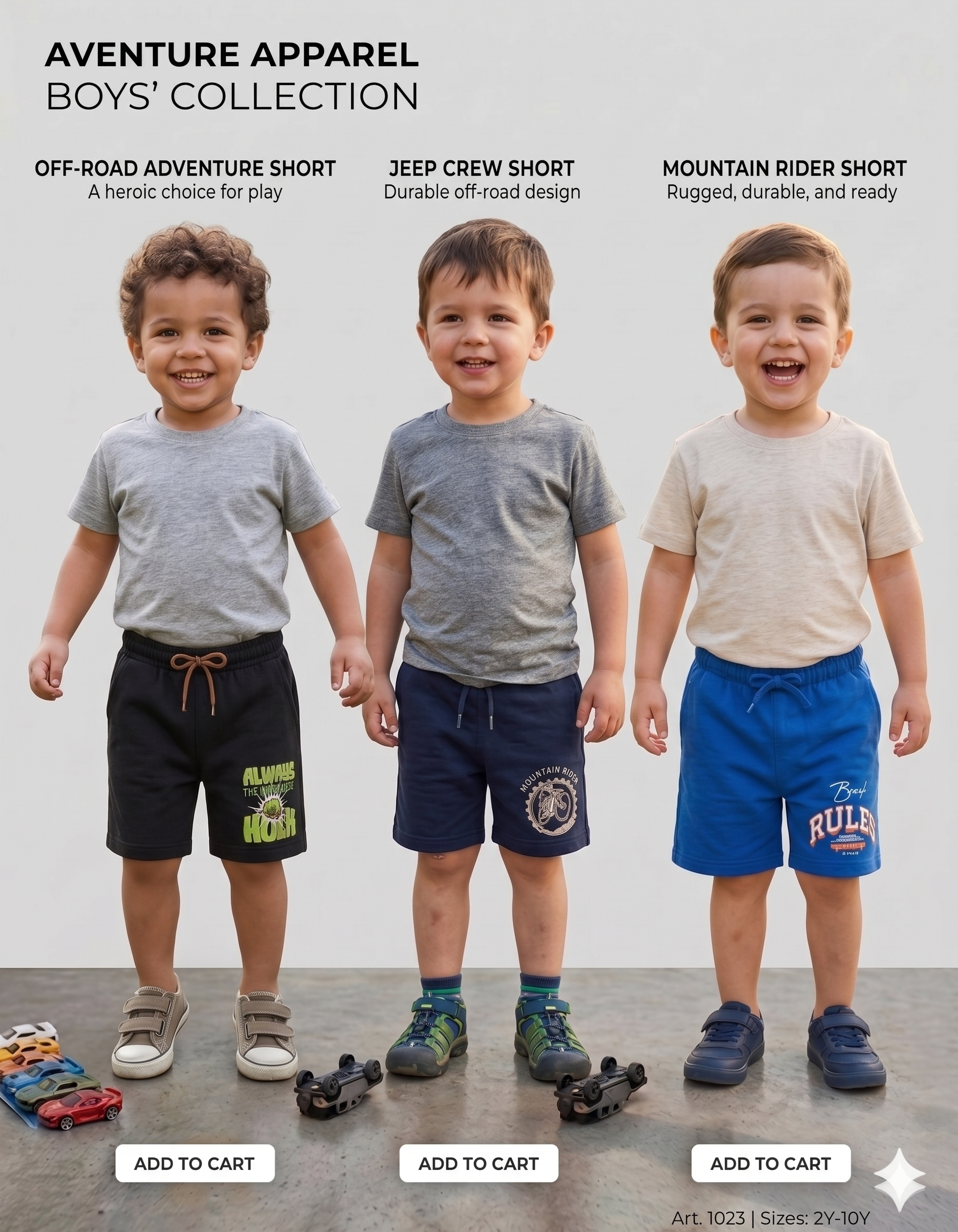 Boys Shorts – Pack of 3