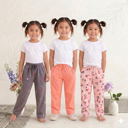 Girls Jogger Pants - Pack of 3