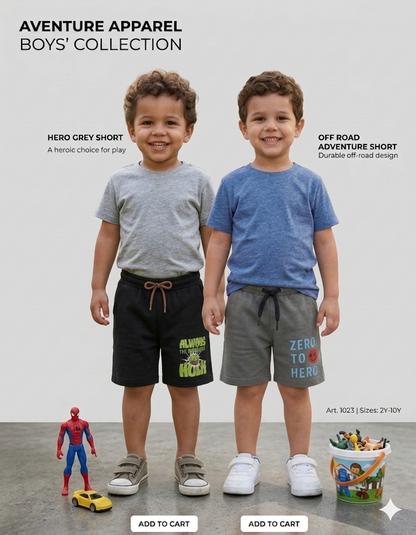 Boys Shorts - menu (Pack 2)