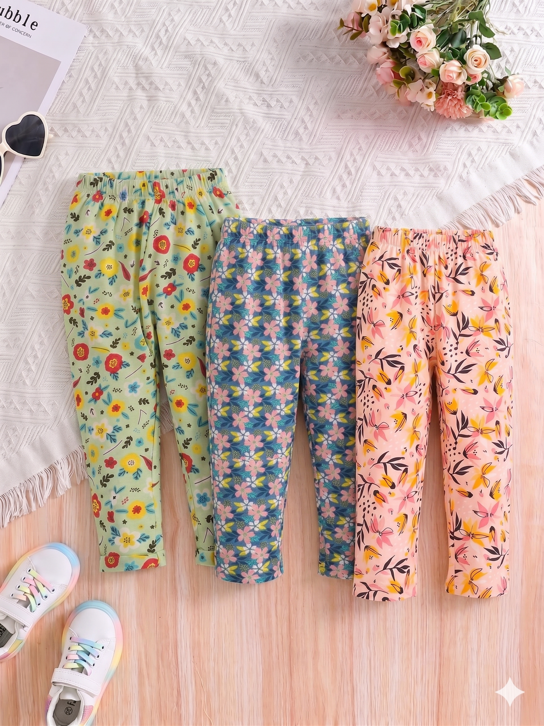 Girls Dailywear Pant - Pack of 3