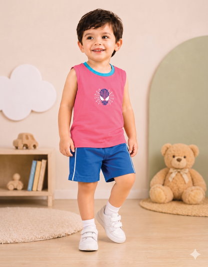 Short Sleeveless t-shirt Set