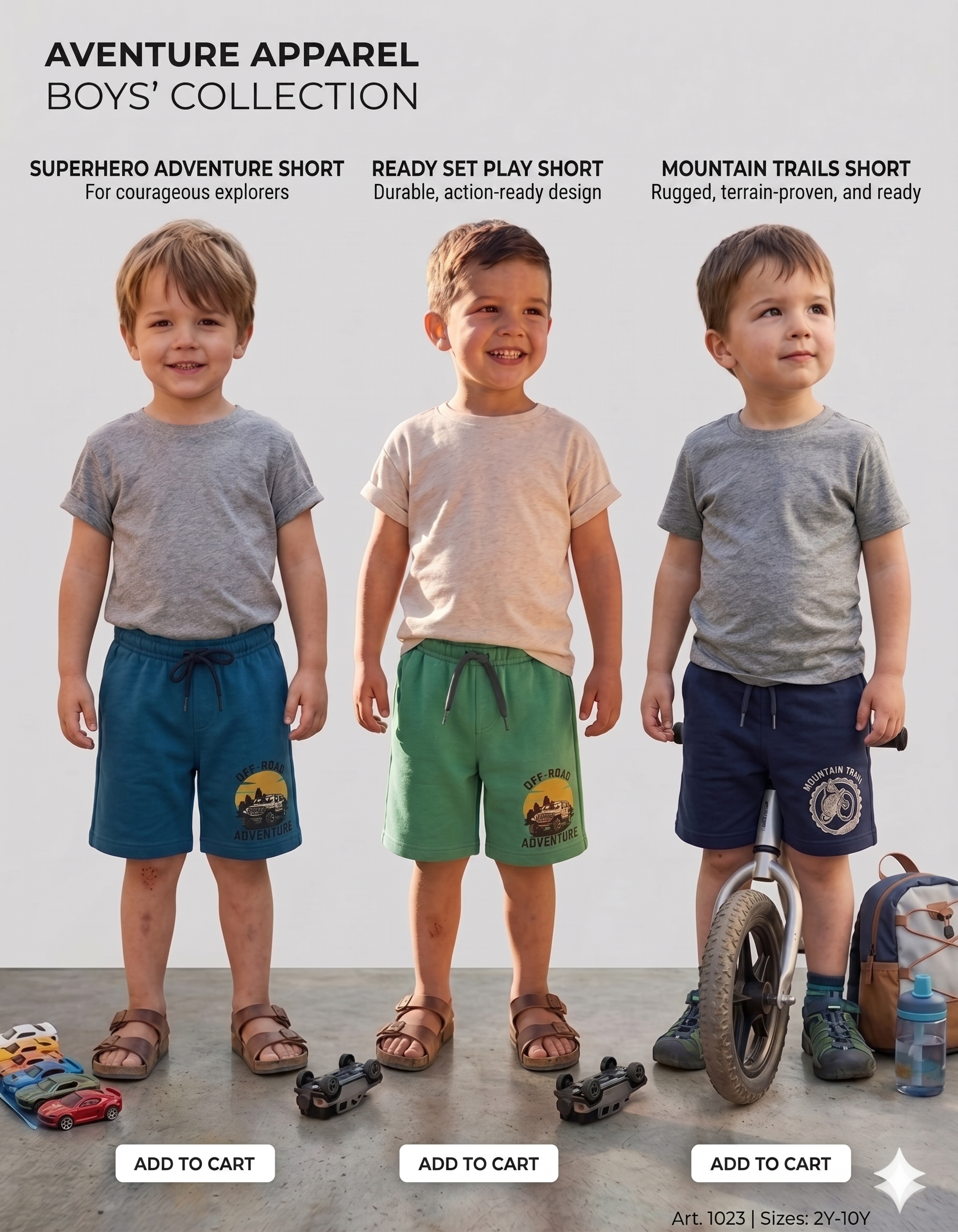 Boys Shorts – Pack of 3