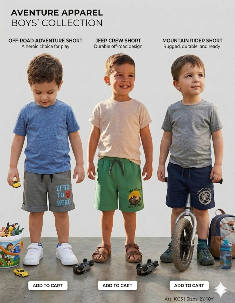 Boys Shorts – Pack of 3