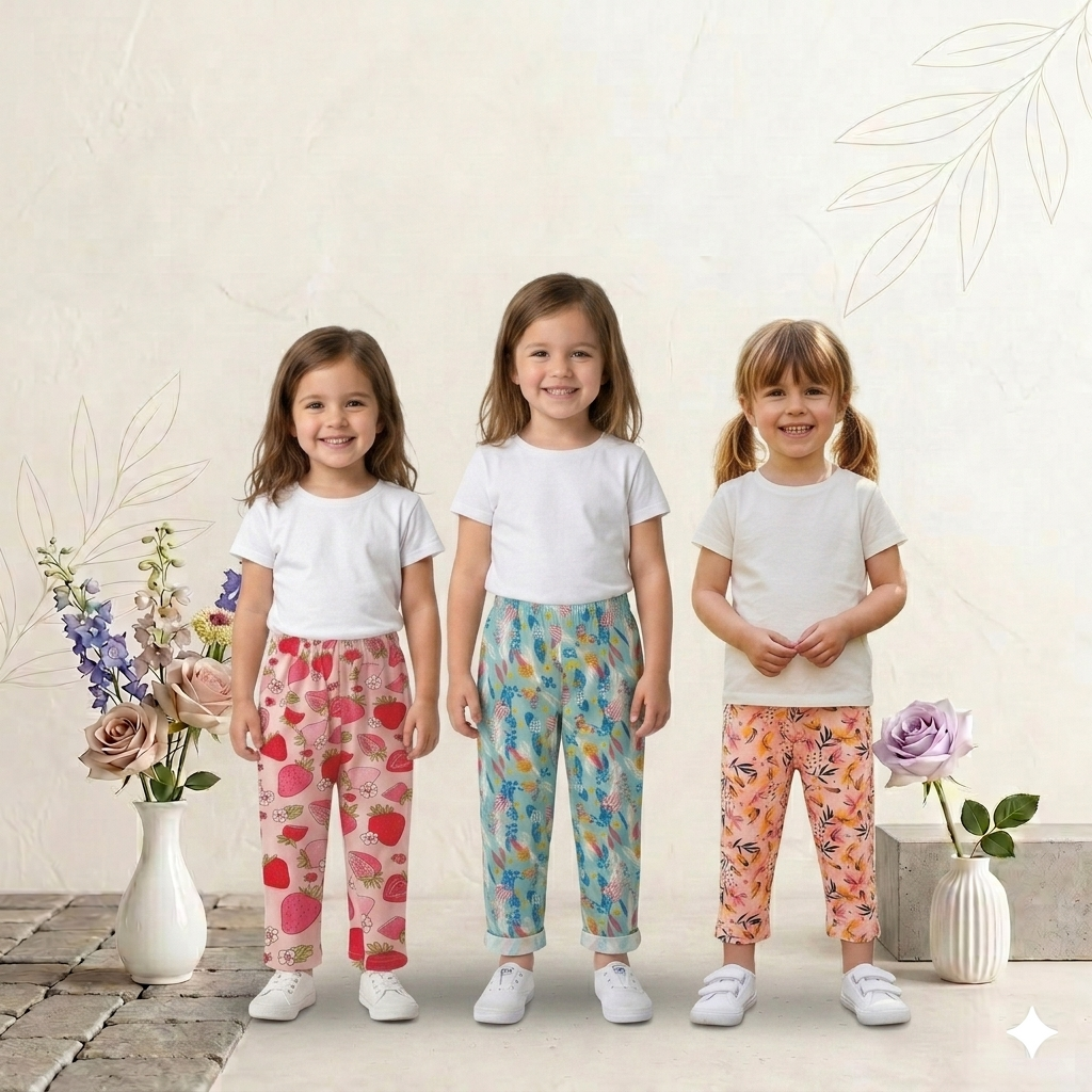 Girls Daily Wear Pant – Pack of 3