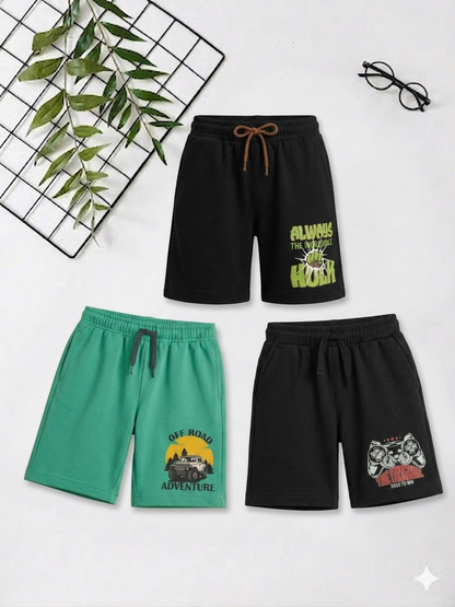Boys Shorts - menu (Pack 3)