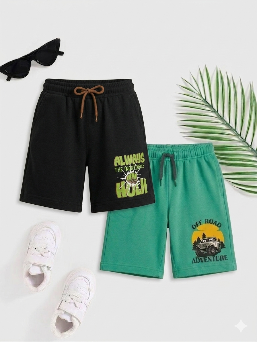 Boys Shorts - menu (Pack 2)