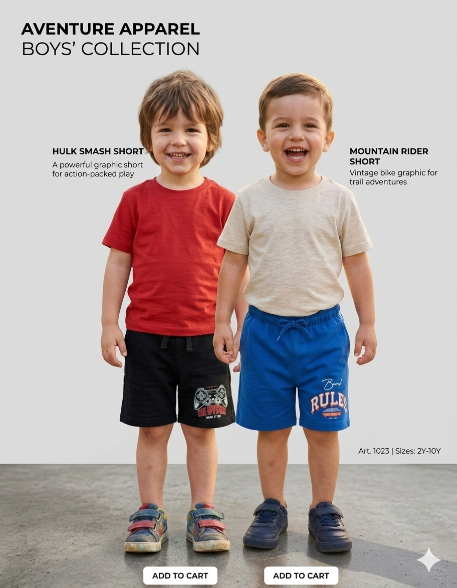 Boys Shorts – Pack of 2