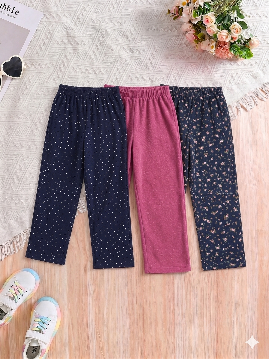 Girls SJ printed Pants - pack 3 catalogue