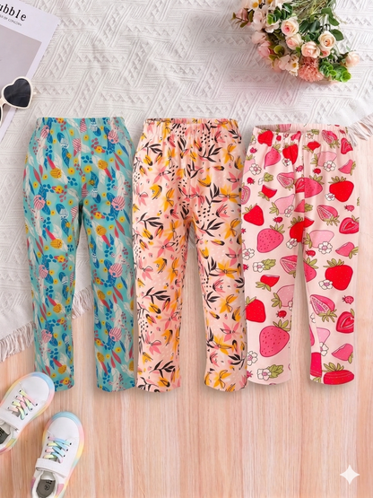 Girls Dailywear Pant (Pack 3)