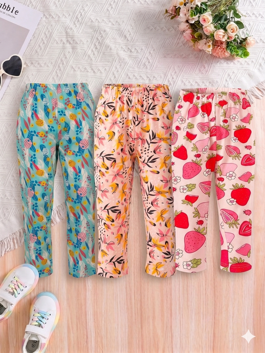 Girls Dailywear Pant (Pack 3)