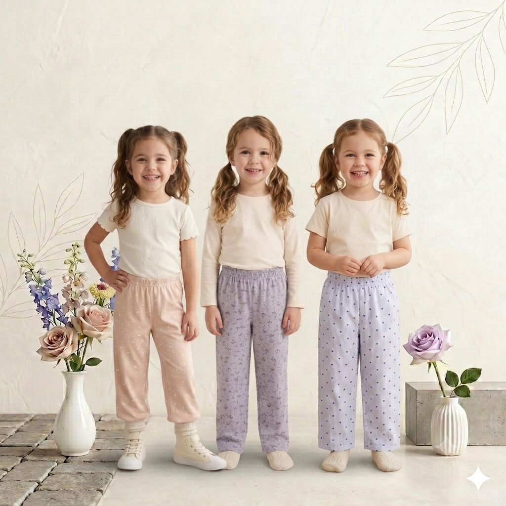 Girls SJ Printed Pant – Pack of 3
