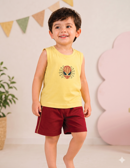Short Sleeveless t-shirt Set
