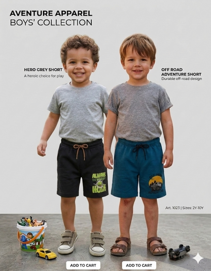 Boys Shorts - menu (Pack 2)