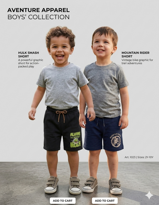 Boys Shorts - menu (Pack 2)