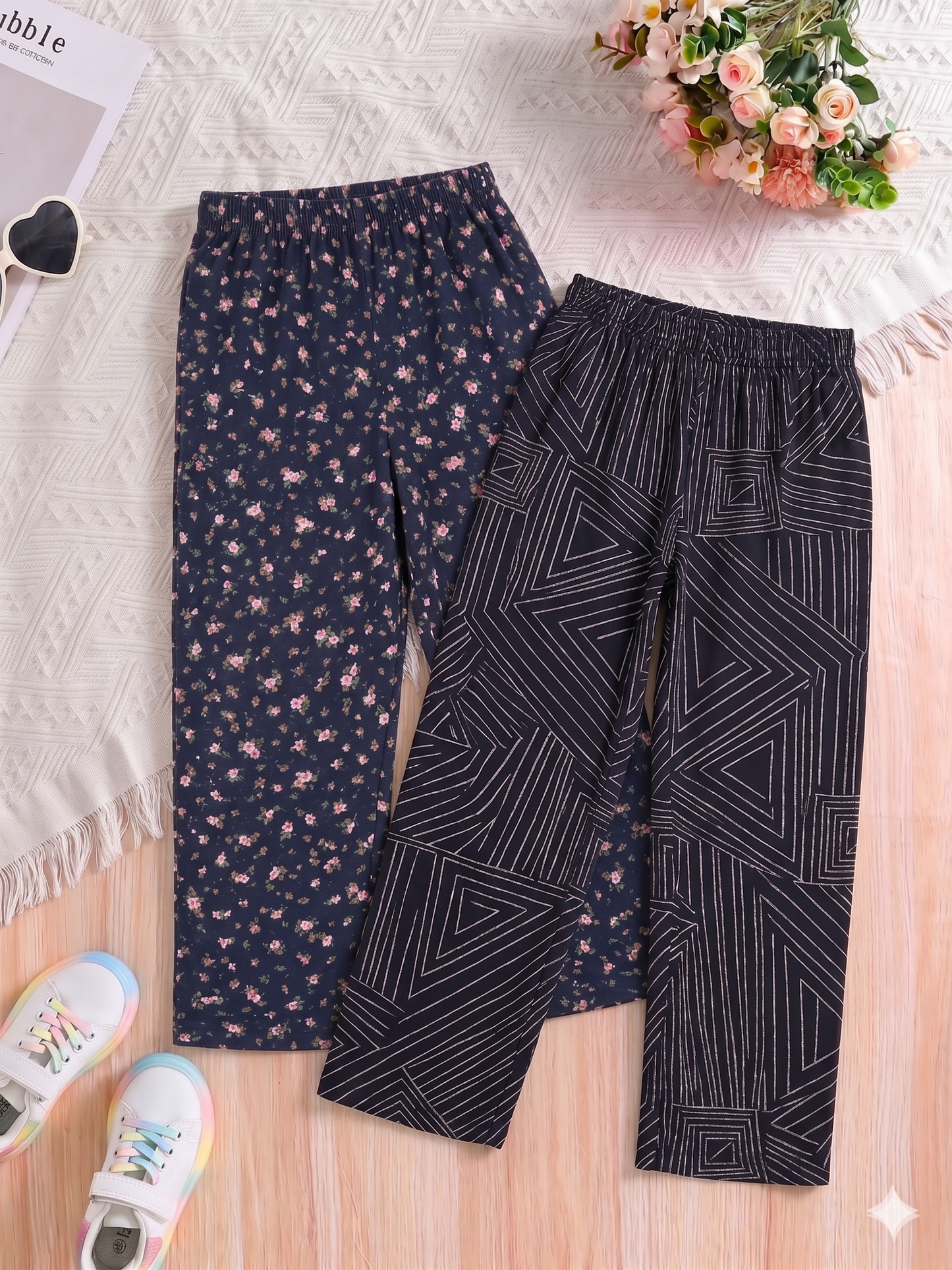 Girls SJ Printed Pant - Pack of 2
