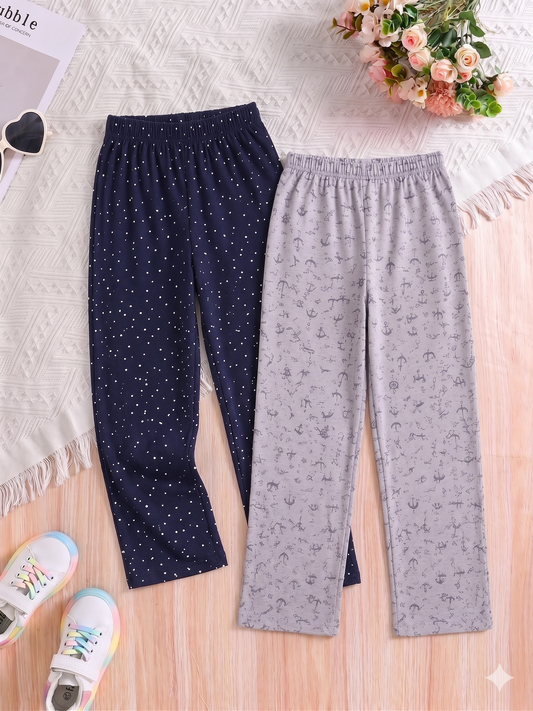 Girls SJ Printed Pant - Pack of 2