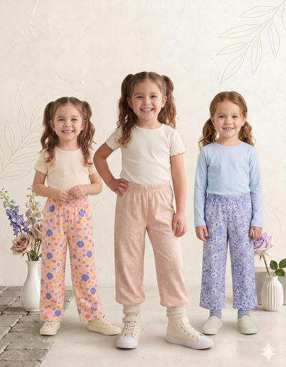 Girls SJ Printed Pant (Pack 3) -menu