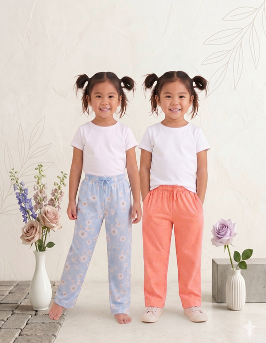 Girls Jogger Pants - Pack of 2