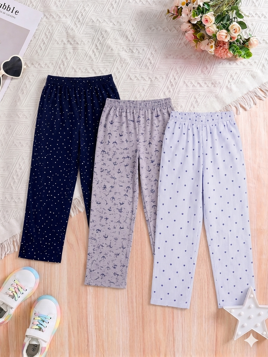 Girls SJ printed Pants - pack 3 catalogue