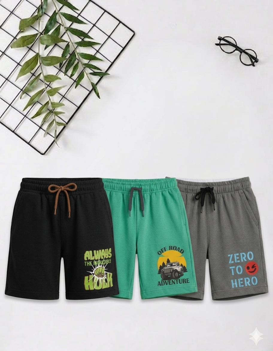 Boys Shorts - Pack of 3