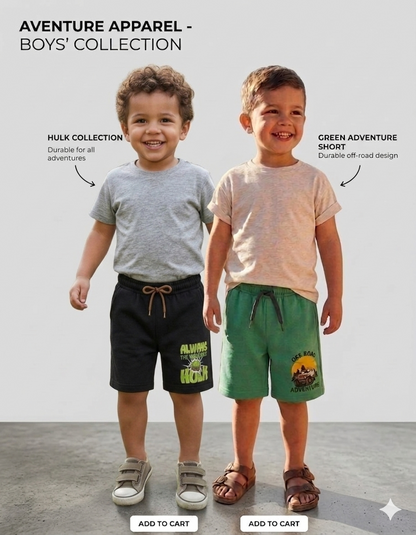 Boys Shorts - menu (Pack 2)