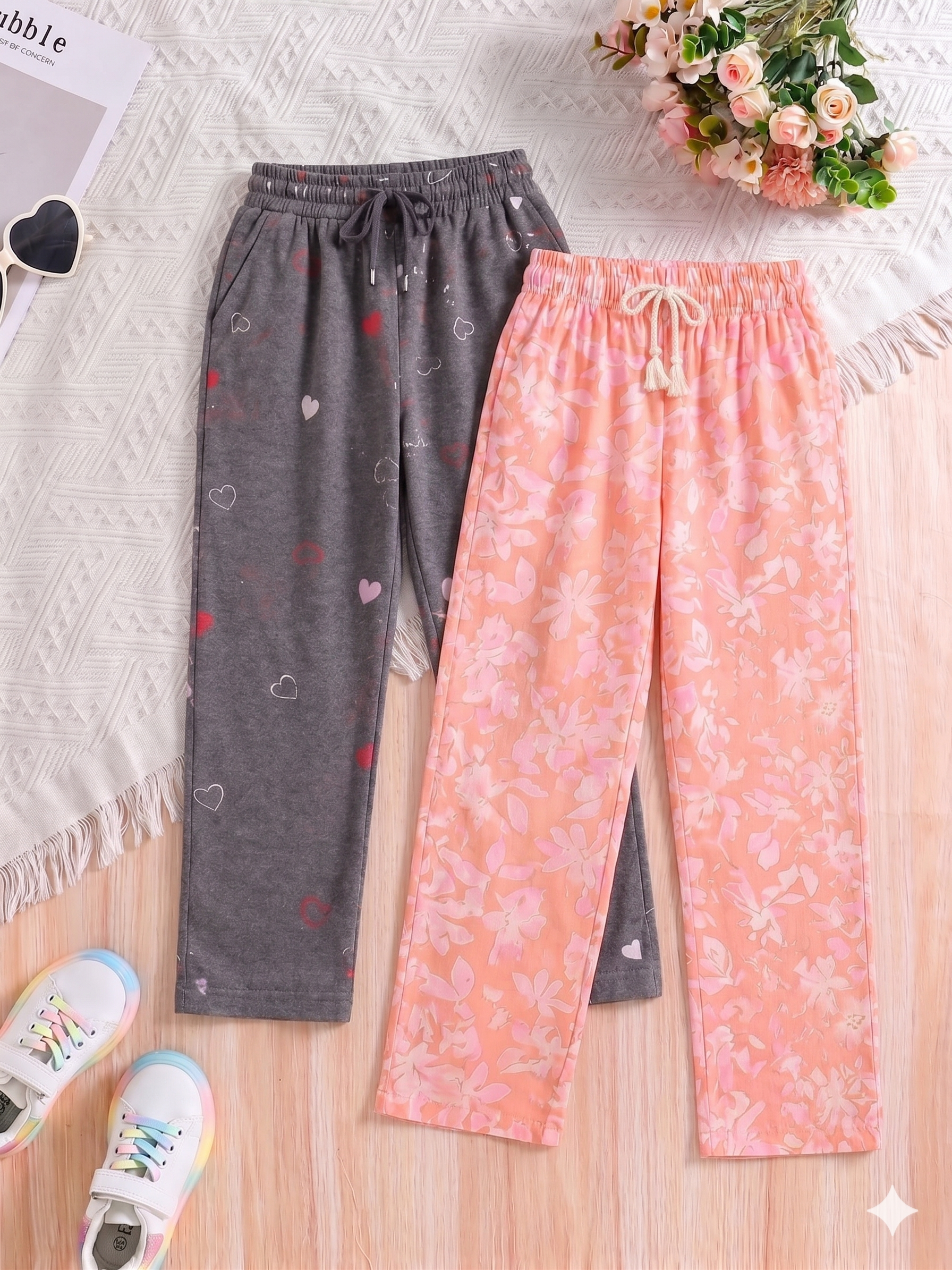 Girls Joggers - Pack of 2
