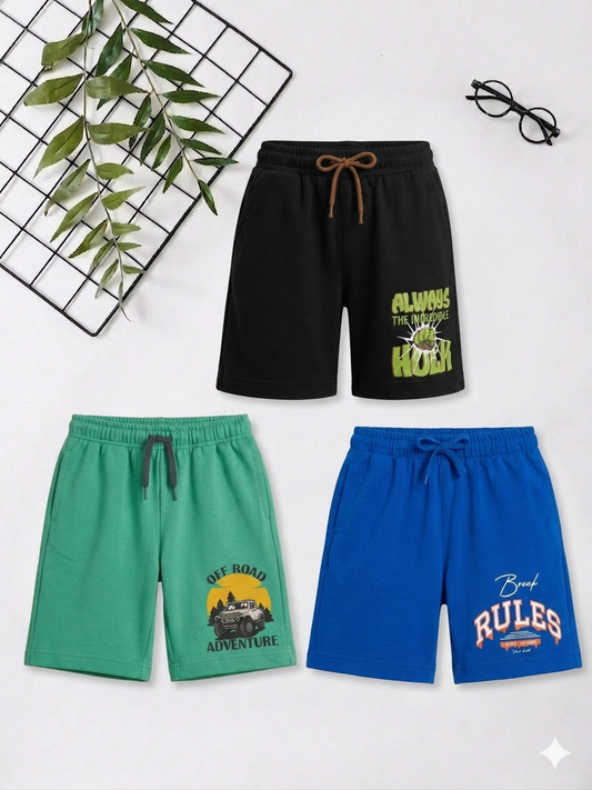 Boys Shorts - Pack of 3
