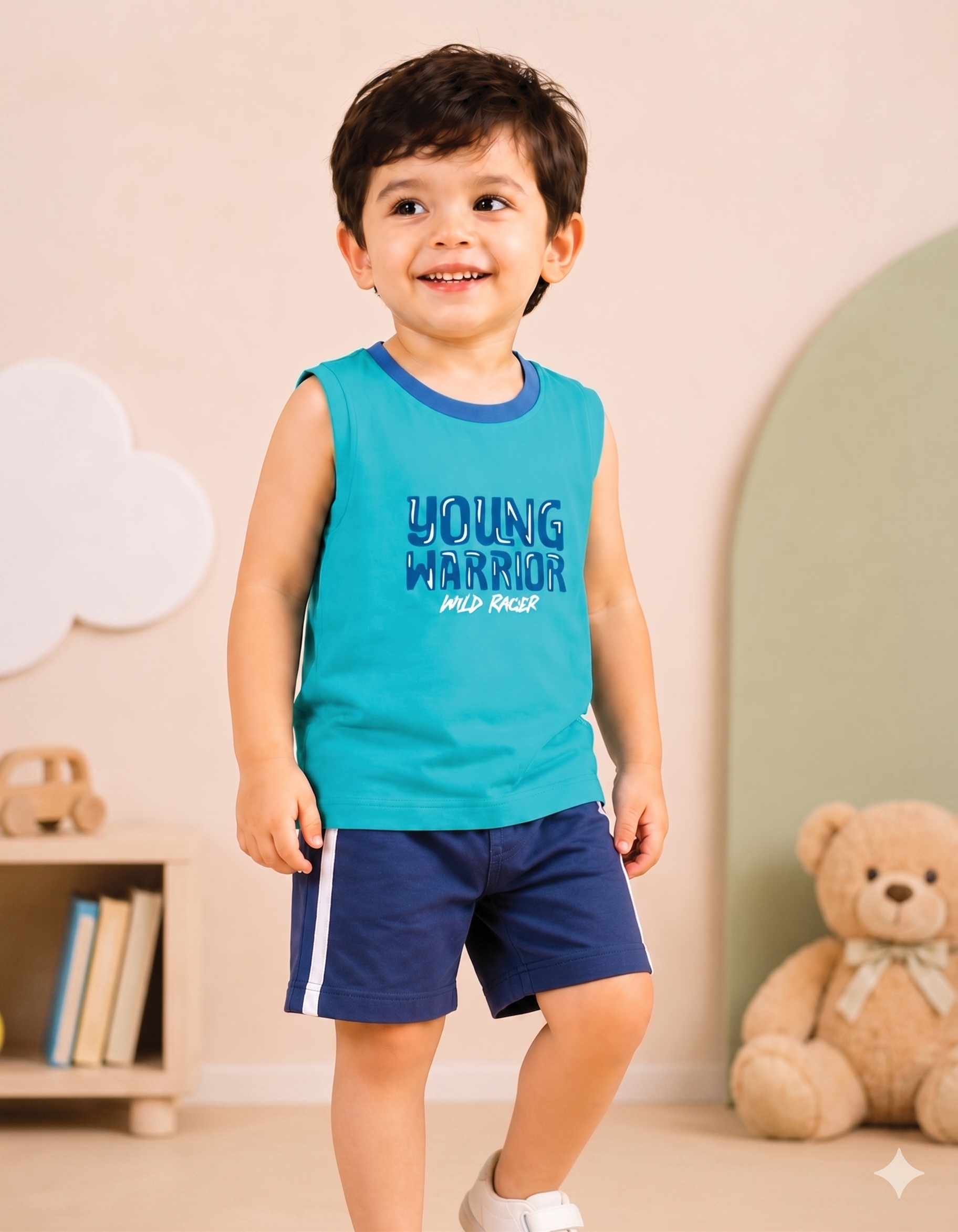 Short Sleeveless t-shirt Set