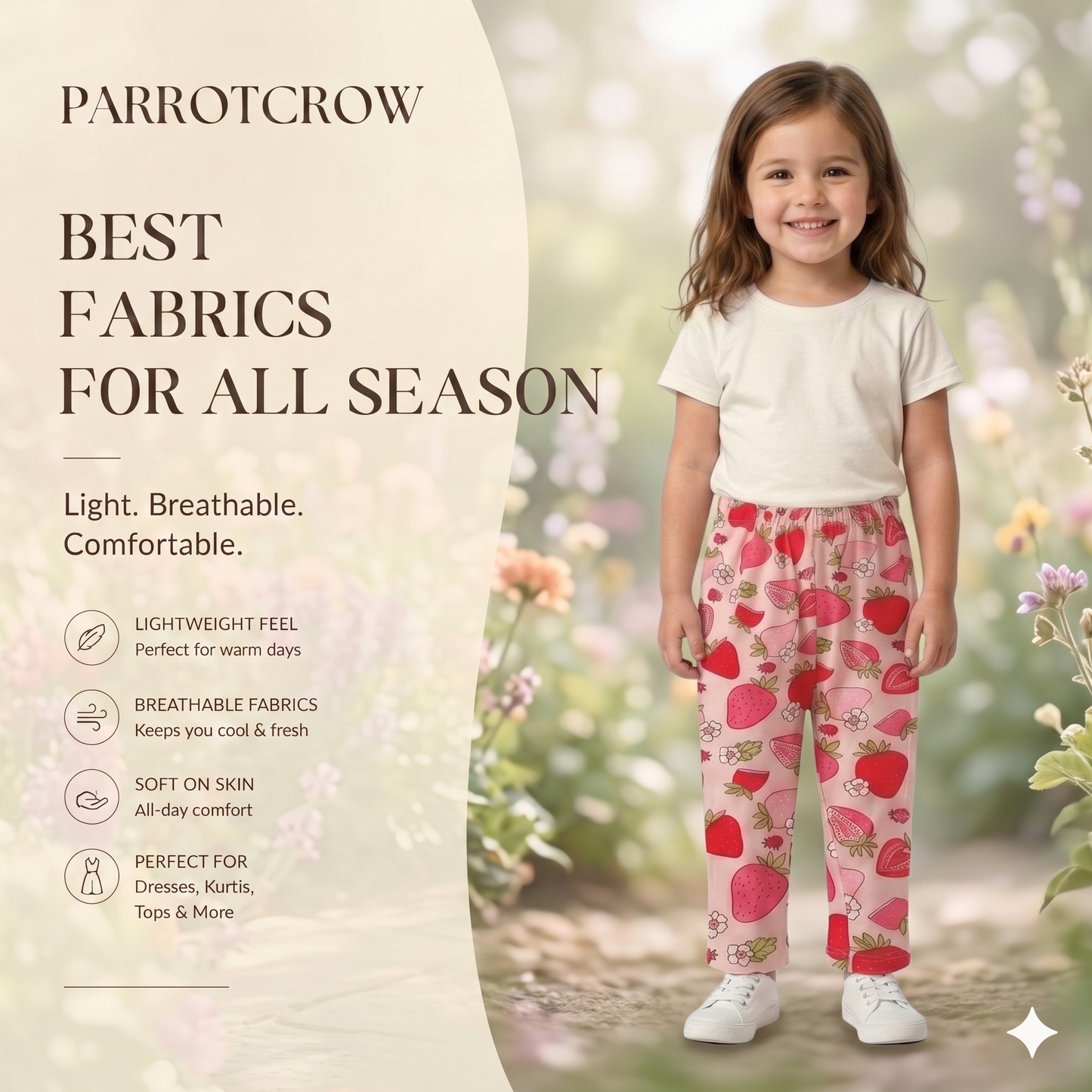 Girls Printed Pants - Pack of 2