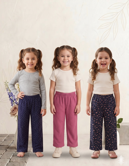 Girls SJ Printed Pant (Pack 3) -menu