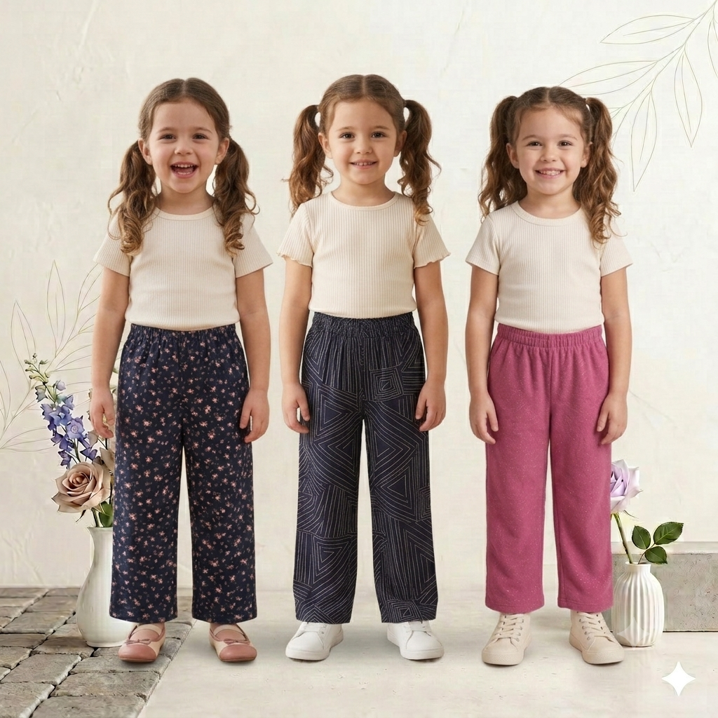 Girls SJ Printed Pant – Pack of 3