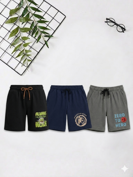Boys Shorts - Pack of 3