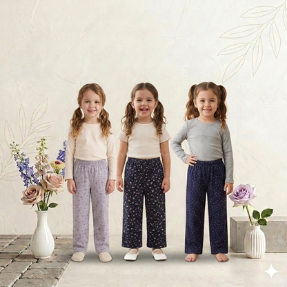Girls SJ Printed Pant (Pack 3) -menu