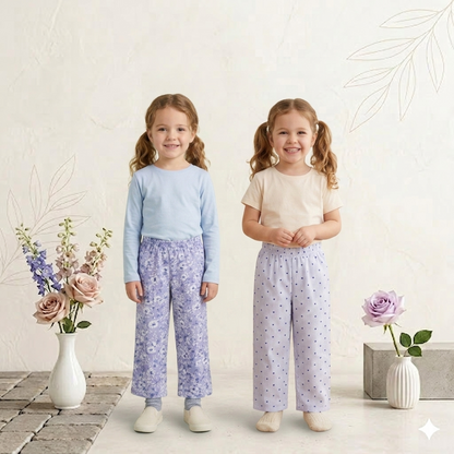 Girls SJ Printed Pant (Pack 2) -menu