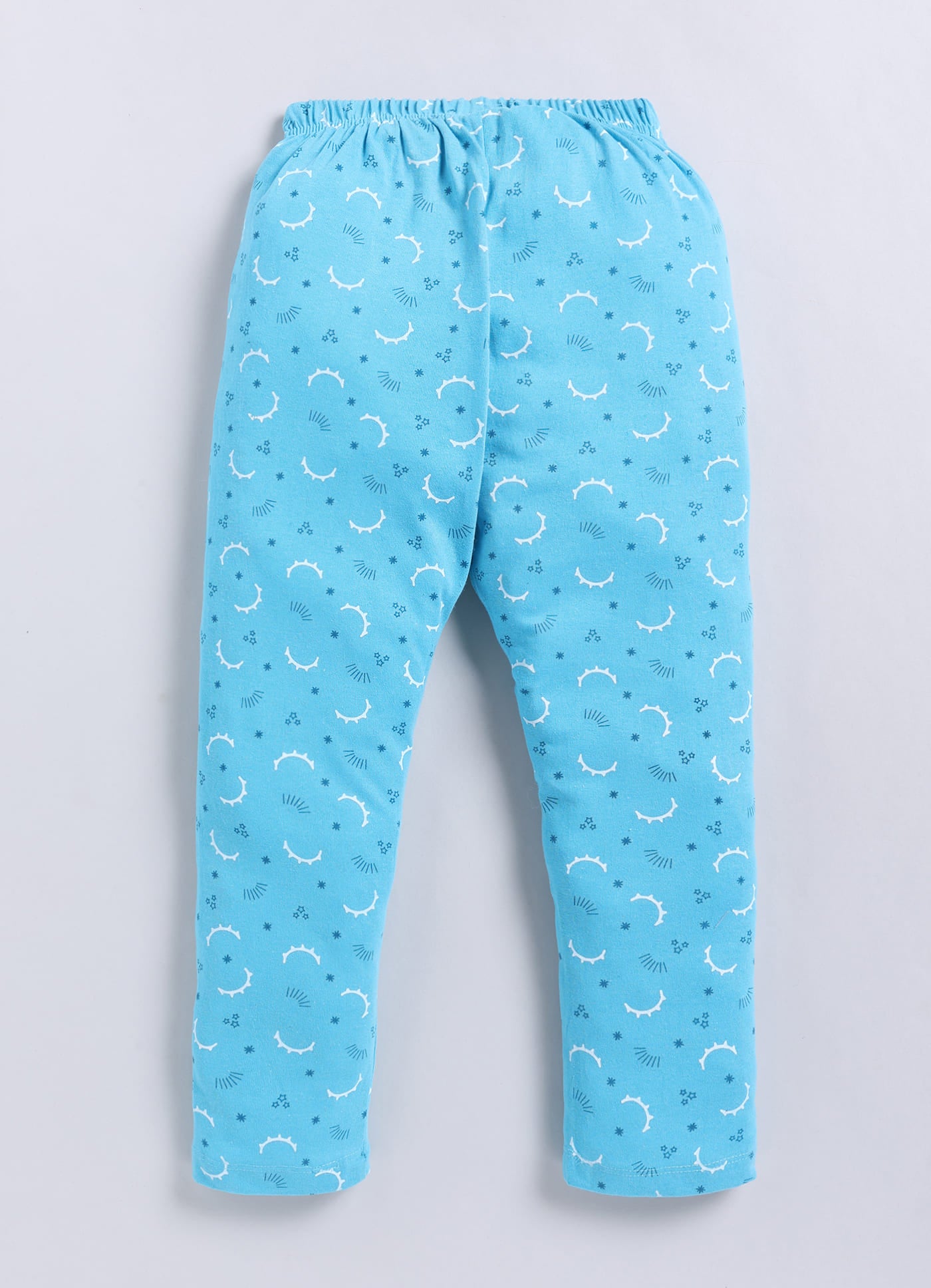 Sky Blue Cotton Pyjama Pants for Girls