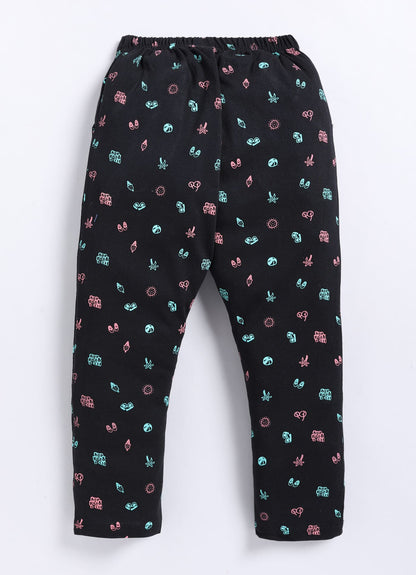 Black Cotton Pyjama Pants for Girls – Soft & Stylish Daily Wear