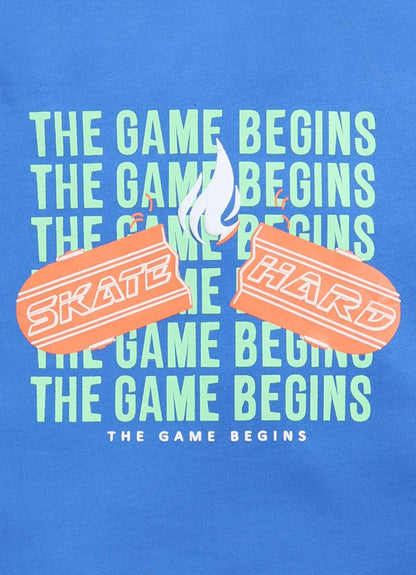 The game begins cotton t-shirt for boys