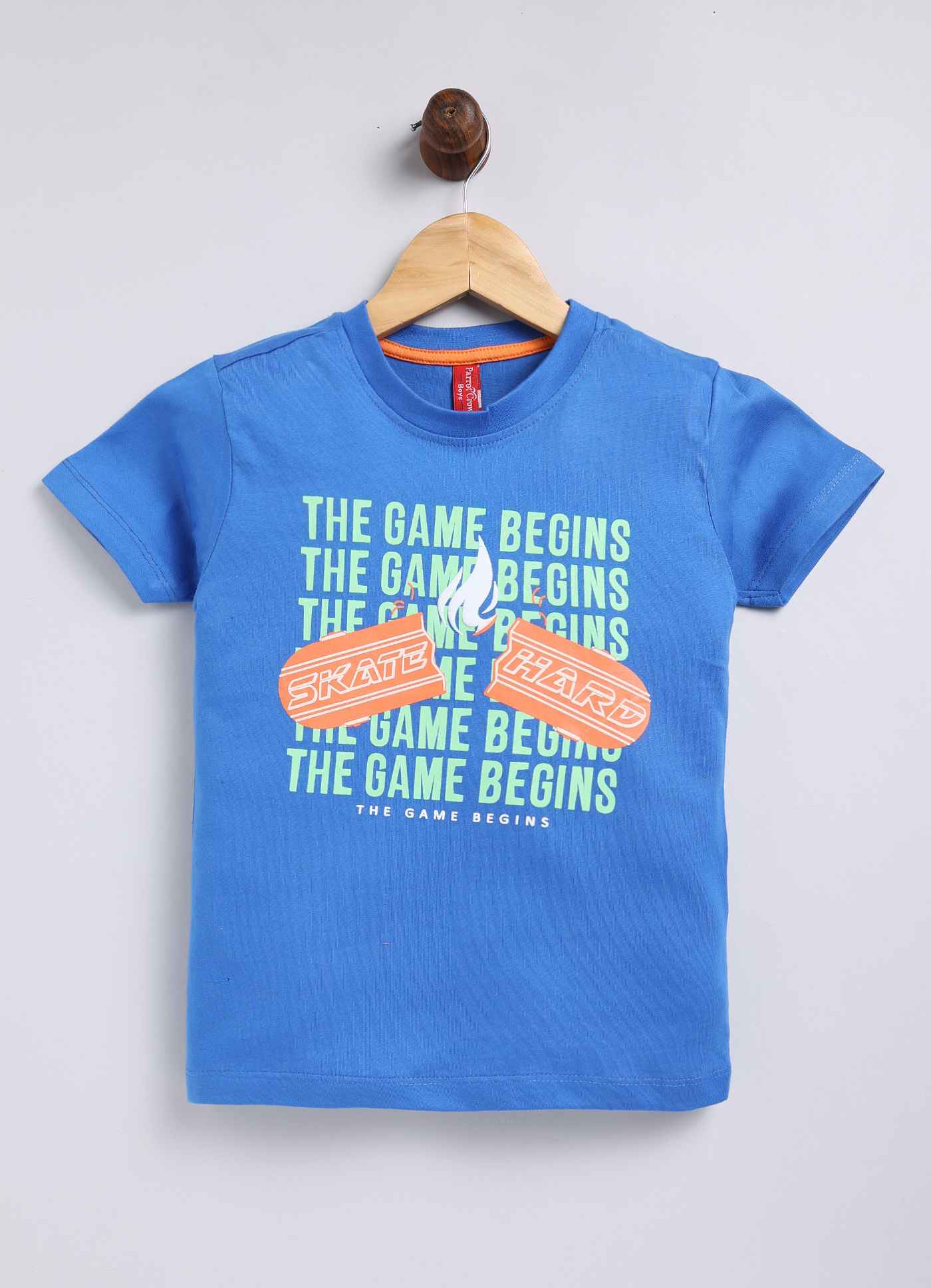 The game begins cotton t-shirt for boys