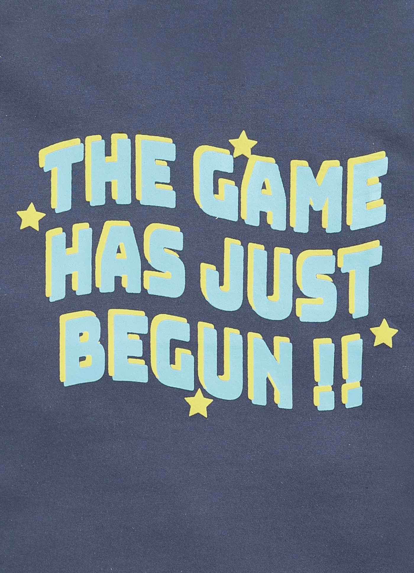 The game has just begun cotton t-shirt for boys
