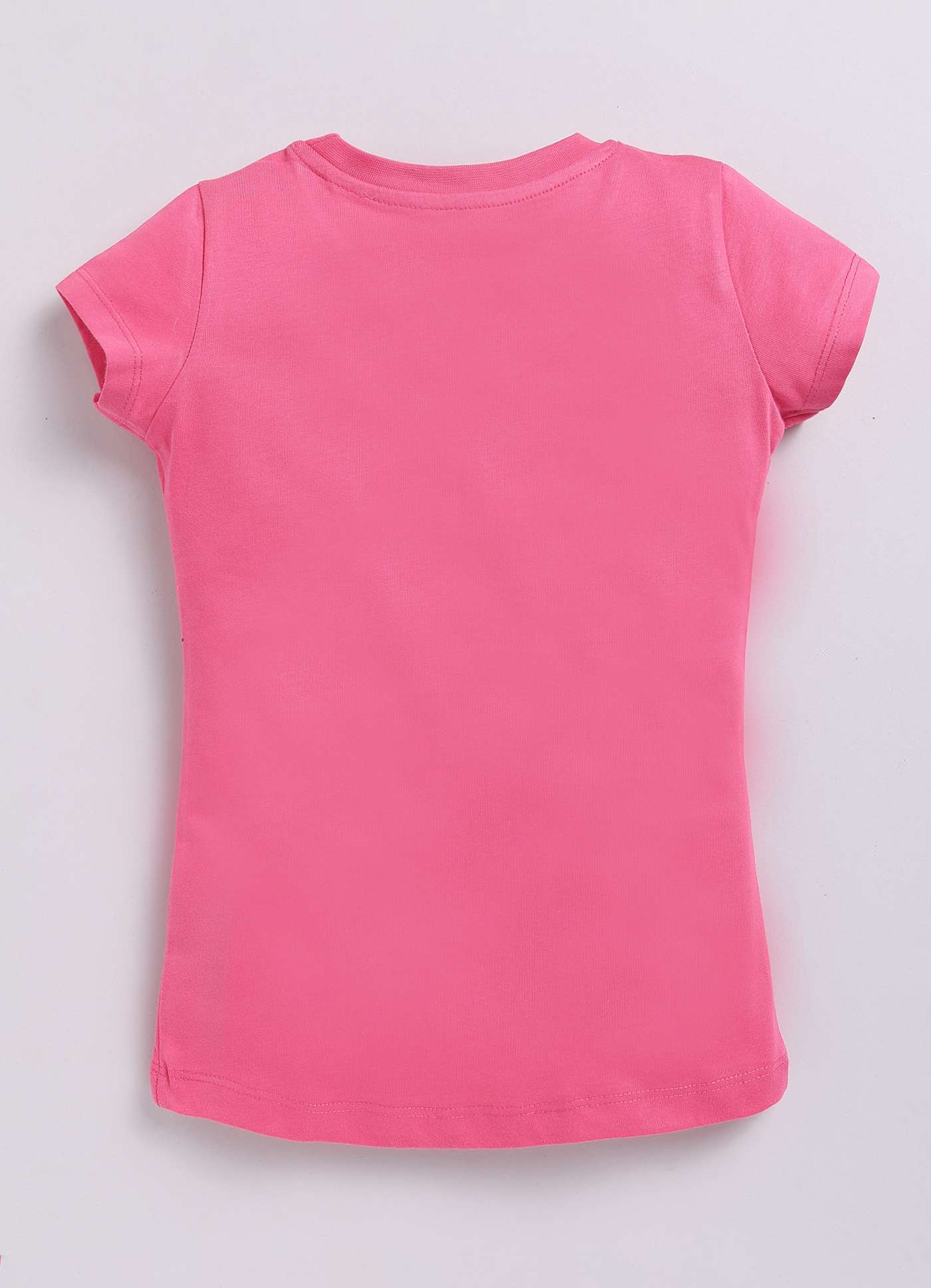 Always Be Cool Text Printed Cotton T-Shirt for Girls - ParrotCrow