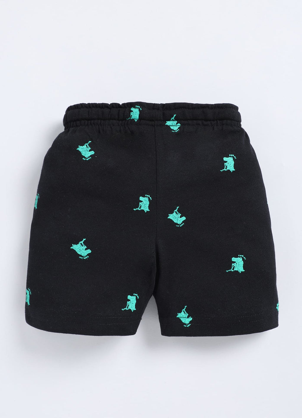 Black - Cotton Boys Shorts - ParrotCrow