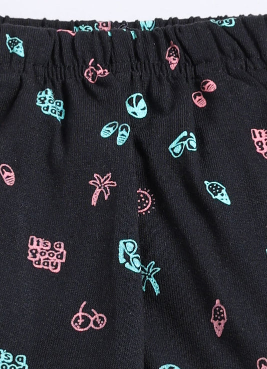 Black Cotton Pyjama Pants for Girls – Soft & Stylish Daily Wear - ParrotCrow