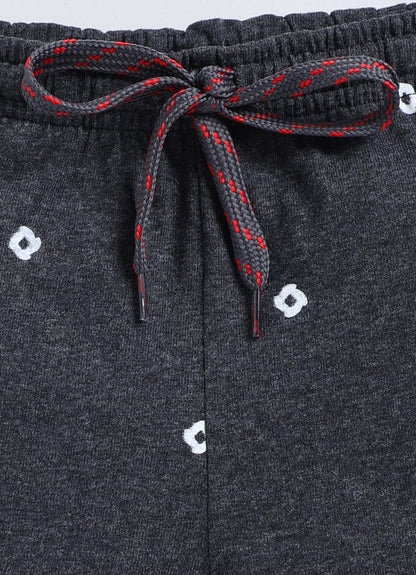Black Melange Cotton Shorts for Boys – Soft & Comfortable - ParrotCrow
