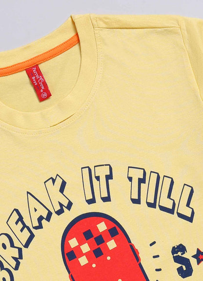 Break it till you make it cotton t-shirt for boys - ParrotCrow