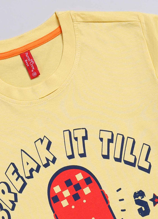 Break it till you make it cotton t-shirt for boys - ParrotCrow