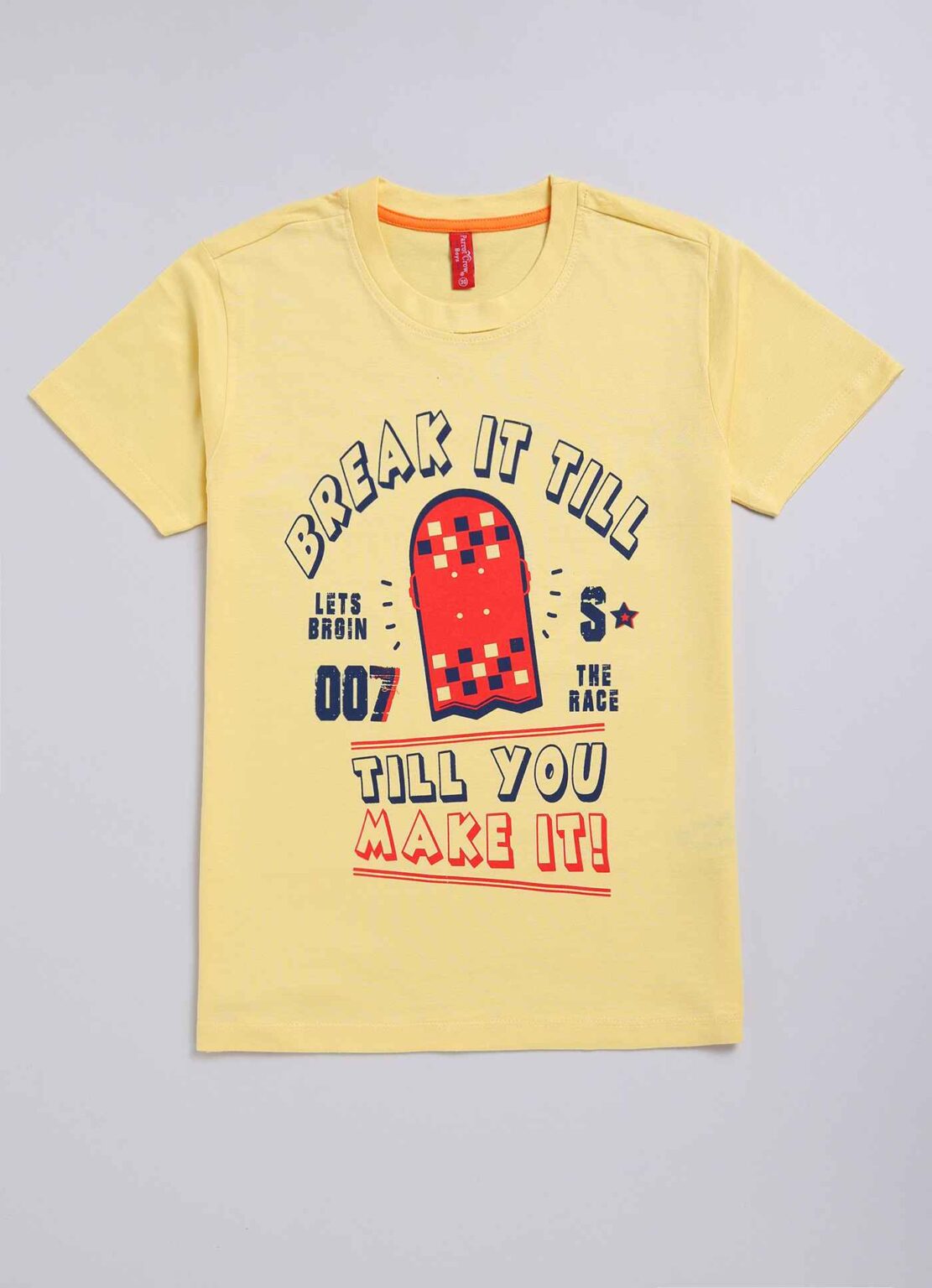 Break it till you make it cotton t-shirt for boys - ParrotCrow