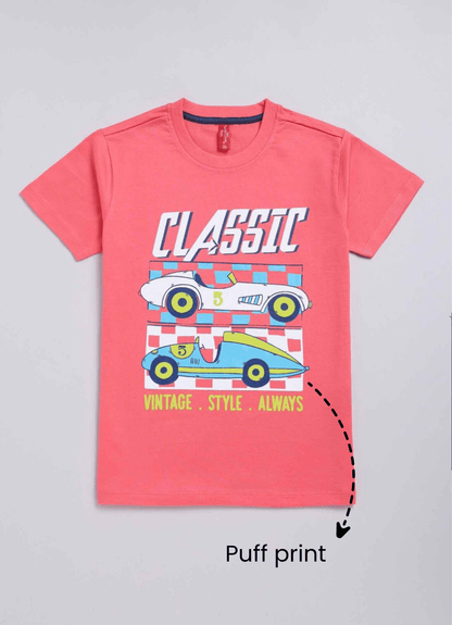 Classic cotton t-shirt for boys - ParrotCrow