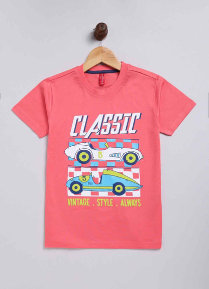 Classic cotton t-shirt for boys - ParrotCrow